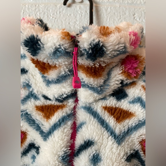 Eddie Bauer Women’s Vanilla Aztec Plush ¼ ZIp Size XL - Picture 10 of 11